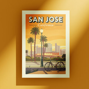 Vintag San Jose California Postkarte