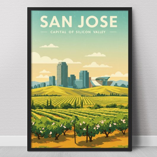 Vintag San Jose Poster