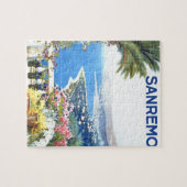 Vintag San Remo Italien - Europa Reisen Puzzle (Horizontal)