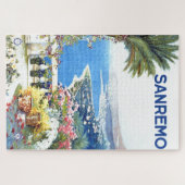 Vintag San Remo Italien - Europa Reisen Puzzle (Horizontal)