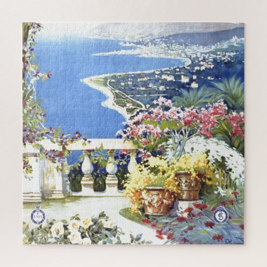 Vintag San Remo Italien - Europa Reisen Puzzle (Vertikal)