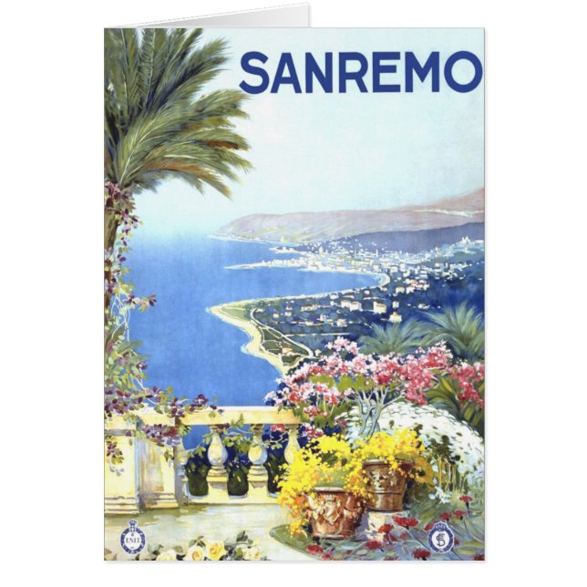 Vintag San Remo Italien Reisen (Vorne)