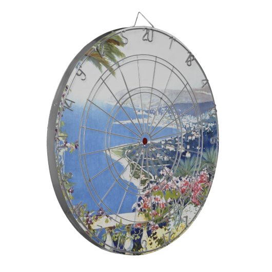 Vintag San Remo Italien Reisen Dartscheibe (Vorderseite Links)