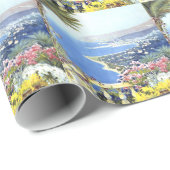 Vintag San Remo Italien Reisen Geschenkpapier (Rolleneckpunkt)