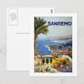 Vintag San Remo Italien Reisen Postkarte (Vorne/Hinten)