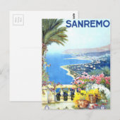 Vintag San Remo Italien Reisen Postkarte (Vorne/Hinten)