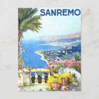 Vintag San Remo Italien Reisen