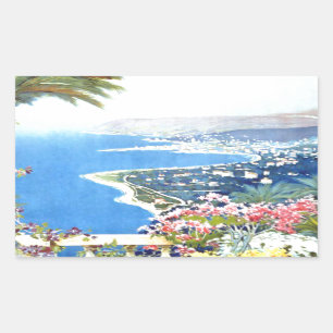 Vintag San Remo Italien Reisen Rechteckiger Aufkleber