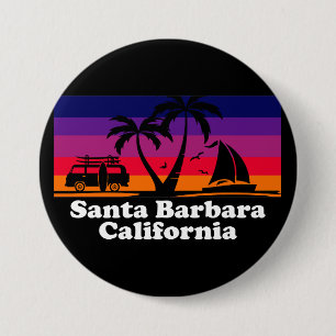 Vintag Santa Barbara California Button