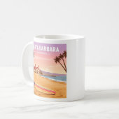 Vintag Santa Barbara California Kaffeetasse (Vorderseite Links)