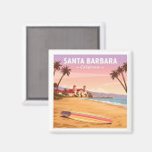 Vintag Santa Barbara California Magnet (Vorderseite/Rückseite)