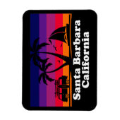 Vintag Santa Barbara California Magnet (Vertikal)
