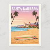 Vintag Santa Barbara California Postkarte (Vorderseite)