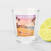 Vintag Santa Barbara California Schnapsglas (Vorderseite)