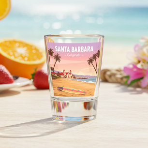 Vintag Santa Barbara California Schnapsglas