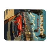 Vintag Santa Barbara, Kalifornien Magnet (Horizontal)