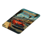 Vintag Santa Barbara, Kalifornien Magnet (Linke Seite)