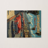Vintag Santa Barbara, Kalifornien Puzzle (Horizontal)