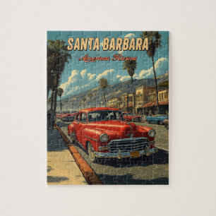 Vintag Santa Barbara, Kalifornien Puzzle