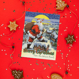 Vintag Santa by Chimney Weihnachten