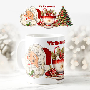 Vintag Santa Christmas Elegante Niedliche Tasse