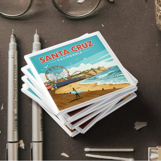 Vintag Santa Cruz Kalifornien Magnet