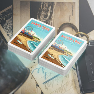 Vintag Santa Cruz Kalifornien Spielkarten