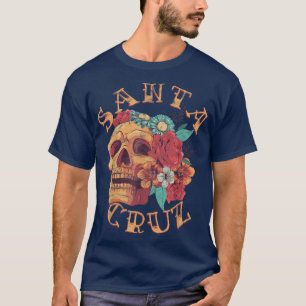 Vintag Santa Cruz Kalifornien Tattoo CA Tinte Skul T-Shirt