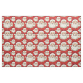 Vintag Santa Face Red Stoff (Fat Quarter (45,7 x 55,9 cm))
