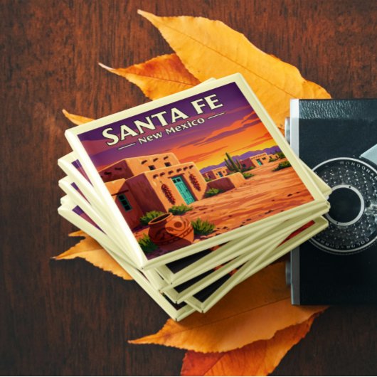 Vintag Santa Fe New Mexico Magnet