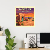 Vintag Santa Fe New Mexico Poster (Heimbüro)
