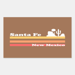 Vintag Santa Fe New Mexico Rechteckiger Aufkleber