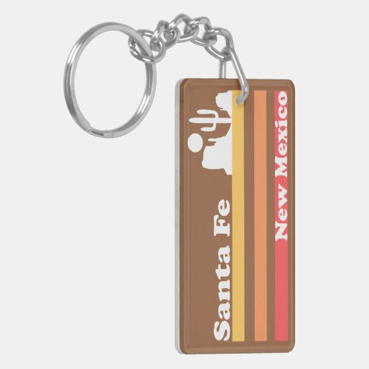 Vintag Santa Fe New Mexico Schlüsselanhänger (Vorderseite links)