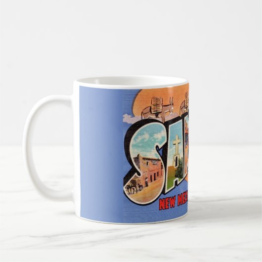 Vintag Santa Fe Postkarte Kaffeetasse (Links)