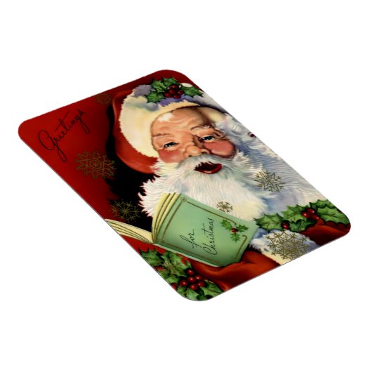 Vintag Santa Flex Magnet (Rechte Seite)