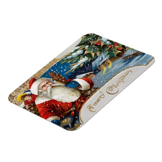 Vintag Santa Flex Magnet (Linke Seite)