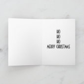 VINTAG SANTA HO HO HO FEIERTAGSKARTE (Innenseite)
