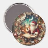 Vintag Santa Magnet (Vorderseite/Rückseite)