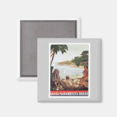 Vintag Santa Margherita Ligure Magnet (Vorderseite/Rückseite)