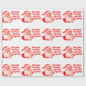 Vintag Santa, nächstes Jahr Geschenkpapier (Flach)