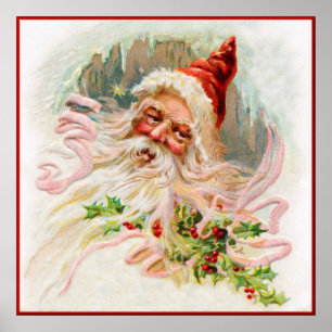 VINTAG SANTA POSTER