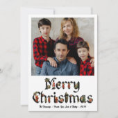 Vintag Santas Frohe Weihnachten Ein Foto (Vorderseite)