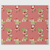 Vintag Santas Geschenkpapier (Flach)