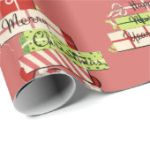 Vintag Santas Geschenkpapier (Rolleneckpunkt)