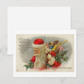 Vintag Sants Weihnachten Nick Karte (Vorne/Hinten)