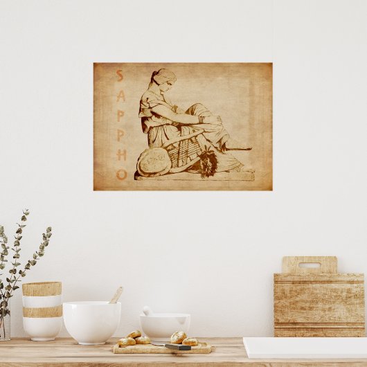 Vintag Sappho Poster (Küche)