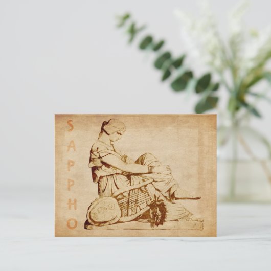 Vintag Sappho Postkarte (Stehend Vorderseite)
