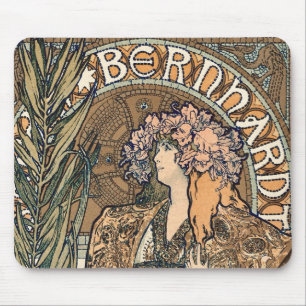 Vintag Sarah Bernhardt von Alphonse Mucha Mousepad