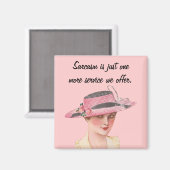 Vintag Sarcasm Magnet (Vorderseite/Rückseite)