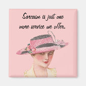 Vintag Sarcasm Magnet (Vorne)